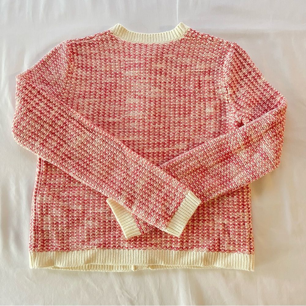 J Crew Fac NWT Popcorn Stitch Lady Jacket Cardigan Sweater Size XS in Pink - Picture 6 of 11